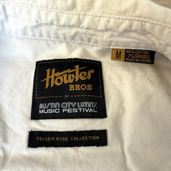 Howler Brothers Austin City Limits 2022 Special Edition Snap Shirt Mens Medium - Picture 10 of 10
